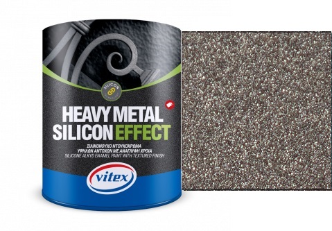 Vitex Heavy Metal Silicon Effect  - štrukturálna kováčska farba  700 Graphite 2,25 L